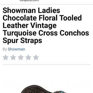 Showman Ladies Spur Strap